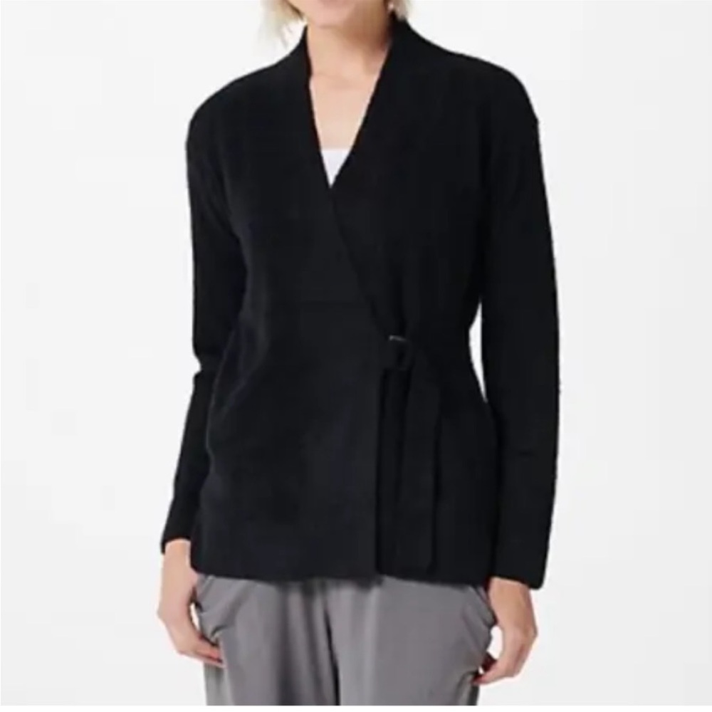 Barefoot Dreams Cozy Chic Side Tie Cardigan
